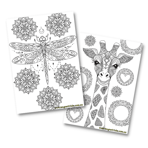 Mindfulness colouring in printable download